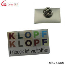 Pin de solapa de acero con logotipo de impresión personalizada para regalo (LM1739)
